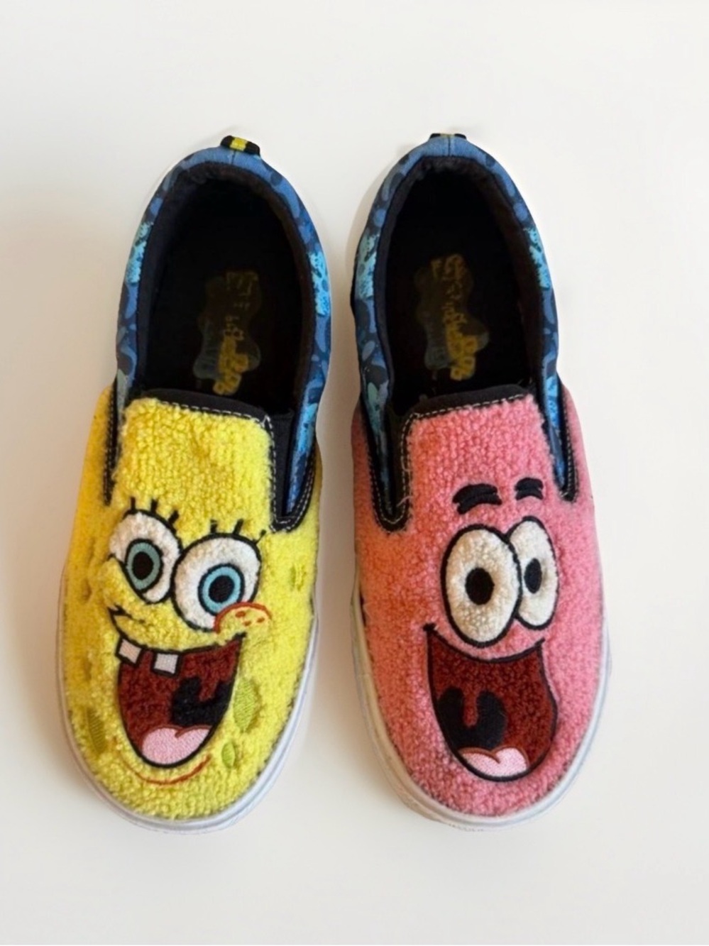 SpongeBob & Patrick Slip On Sneakers Shoes Loafers Kids Youth 2 Nickelodeon